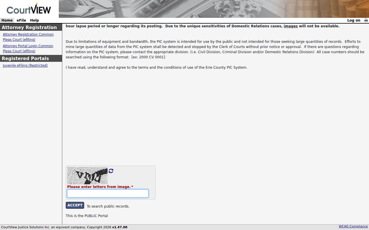 Sandusky residents directory Erie County court case system